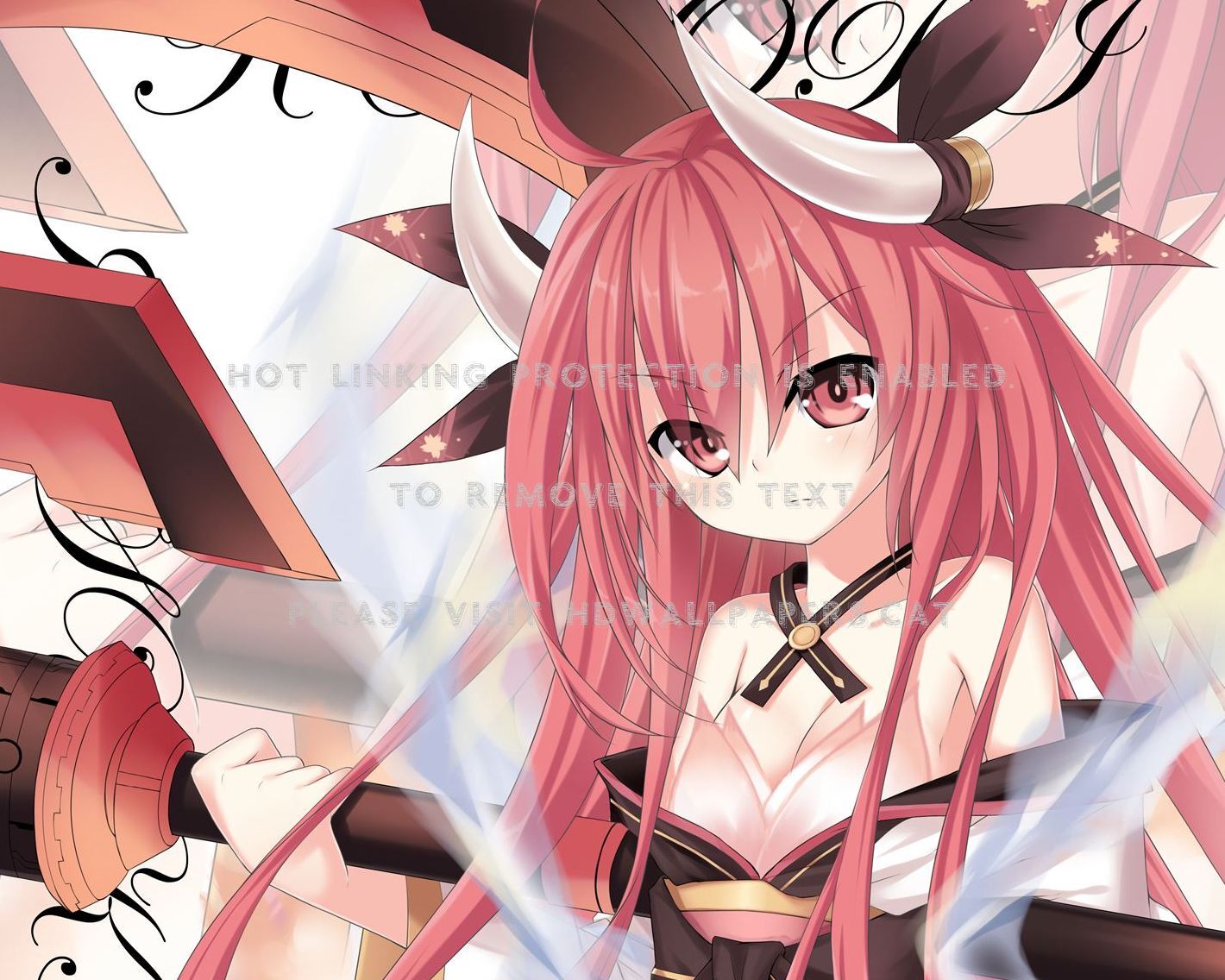 Itsuka Kotori Gown Lovely Spear Magical Red - Date A Live Kotori Arm - HD Wallpaper 