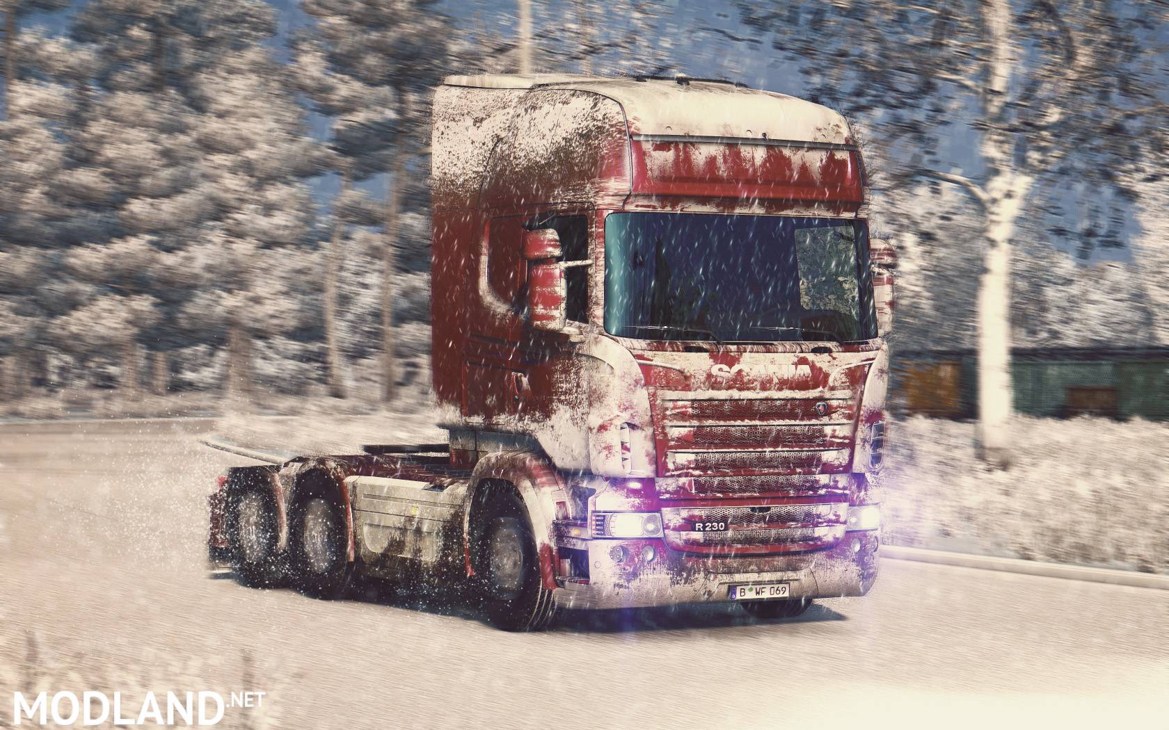 Ets 2 Scania Rjl Snow Skin - HD Wallpaper 