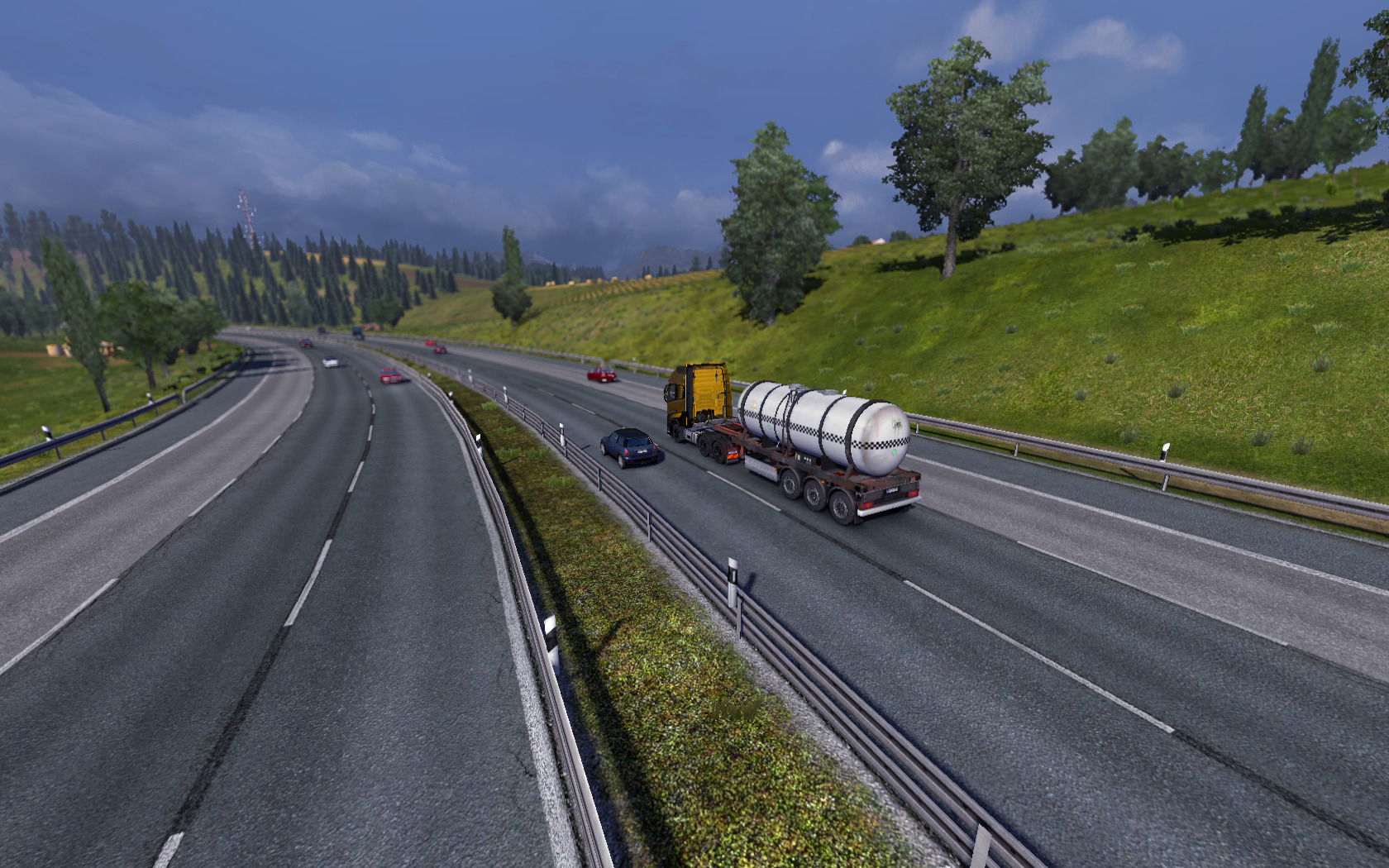 Autostrada Euro Truck Simulator - HD Wallpaper 
