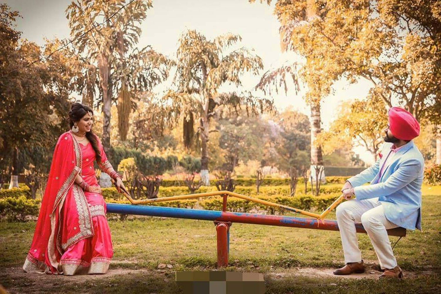 Punjabi Wedding Couple Photos Hd - HD Wallpaper 