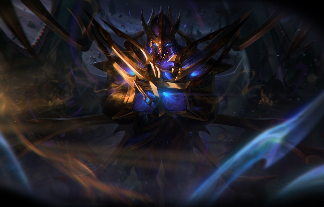 Wallpaper The Game Art Art Game Lol Character Zed Character - Galaxy Slayer Zed Fanart - HD Wallpaper 