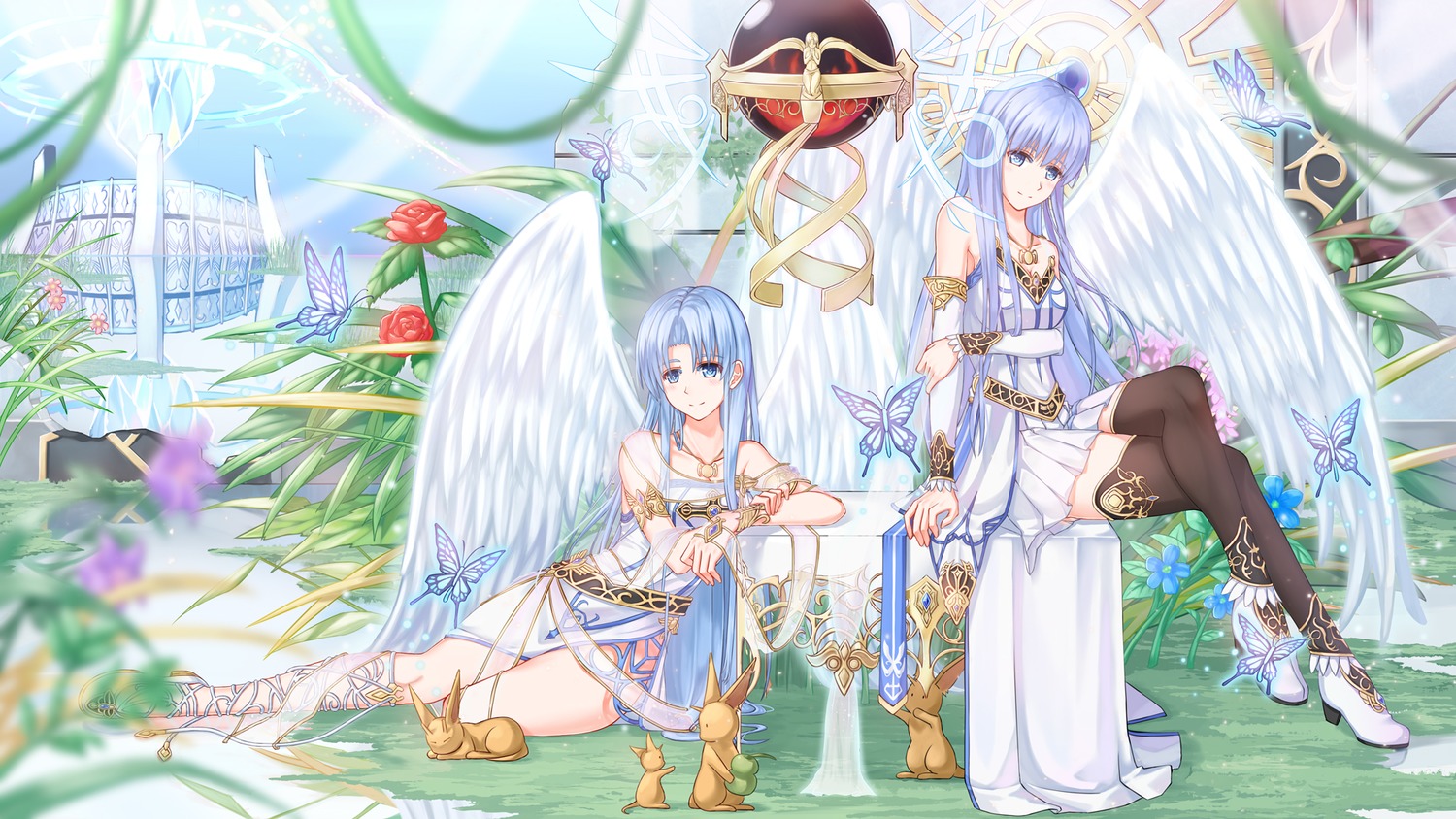 Angel Cleavage Dress Feena Heels Nichts (nil) Reah - Ys Feena - HD Wallpaper 