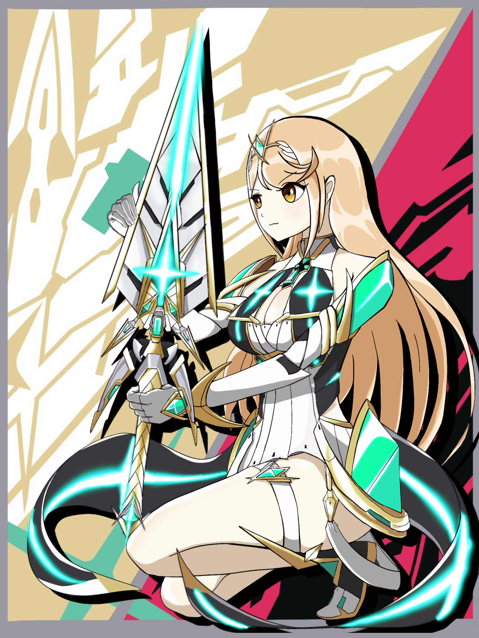 Xenogears Xenoblade Xenoblade Chronicles 2 Mythra Fanart 1668x2224 Wallpaper Teahub Io