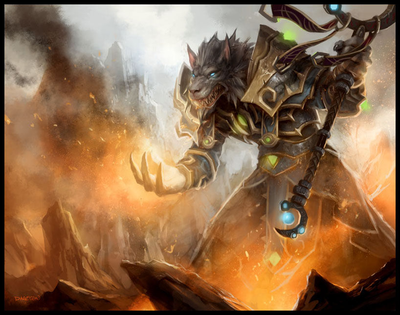 Worgen Warlock - HD Wallpaper 