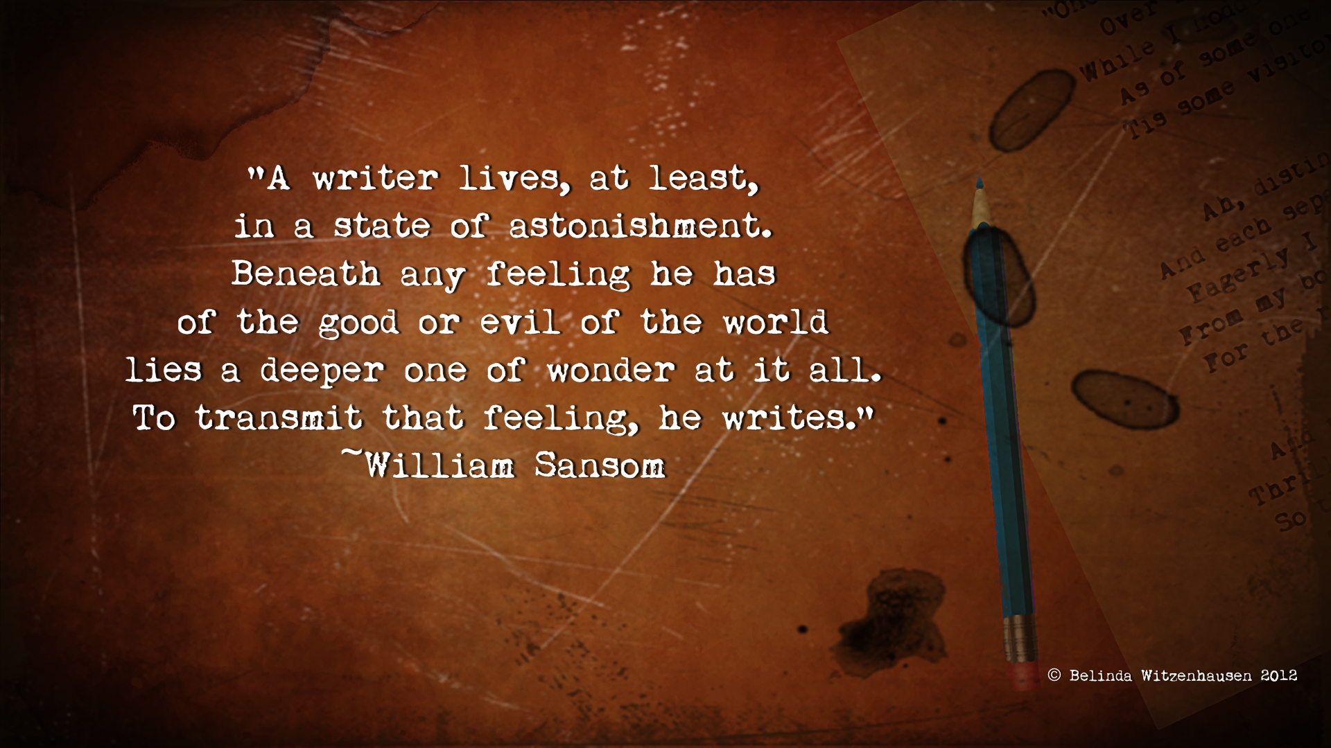 Wednesday Wallpaper For Writers~february 22nd~writerzblox - Hd Writer's - HD Wallpaper 