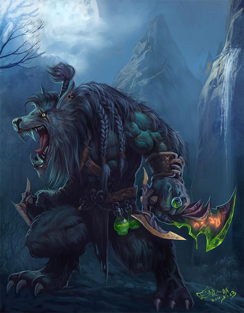 Worgen - Wow Worgen Art - HD Wallpaper 