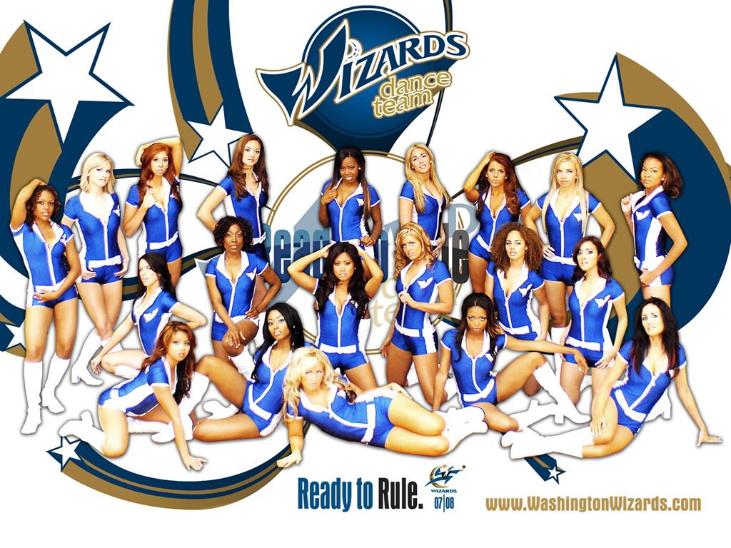 2007-08 Season Washington Wizards Wallpapers 1024*768 - Washington Wizards Dance Team 2007 - HD Wallpaper 
