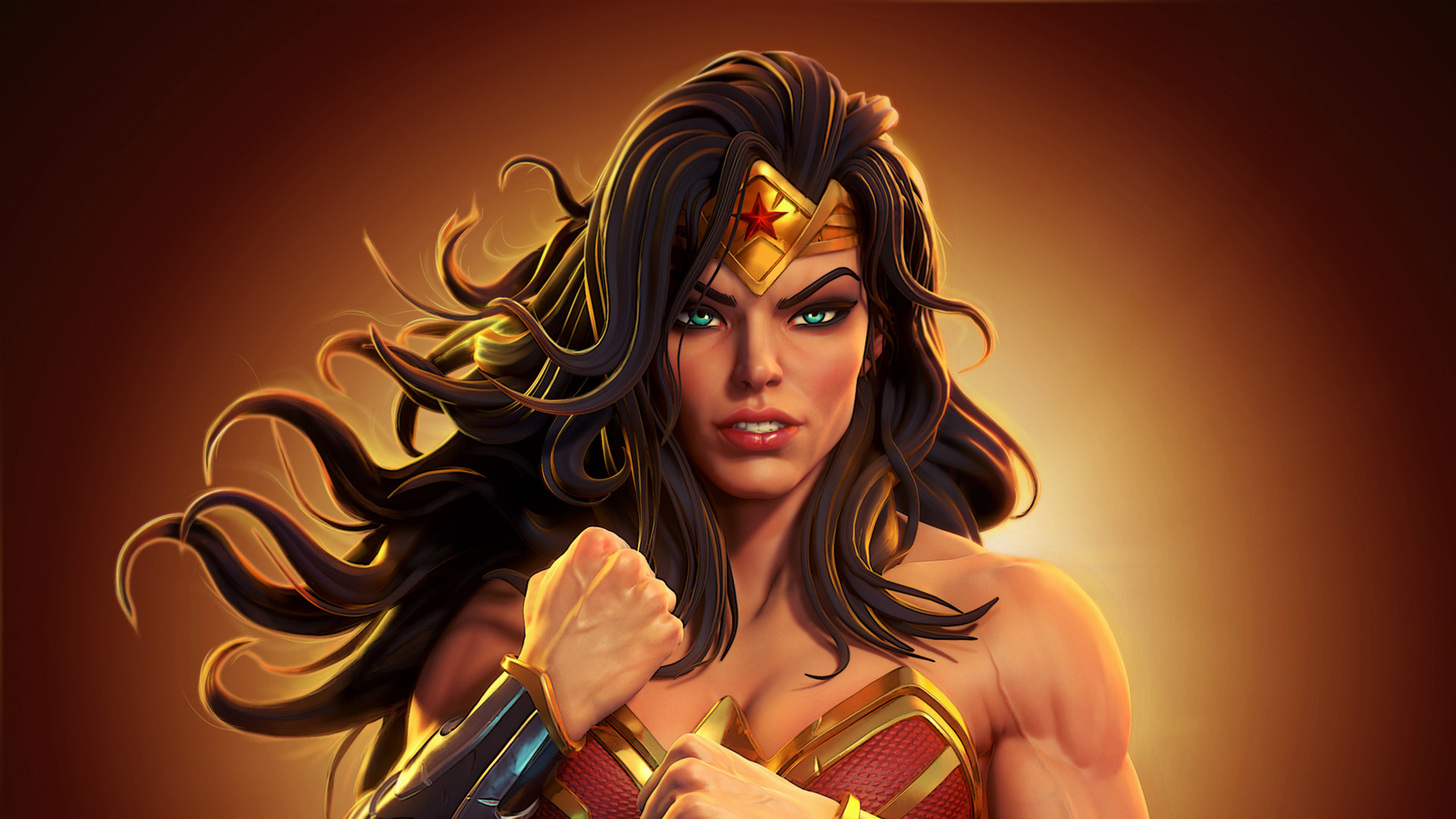 Wonder Woman Digital Art - HD Wallpaper 