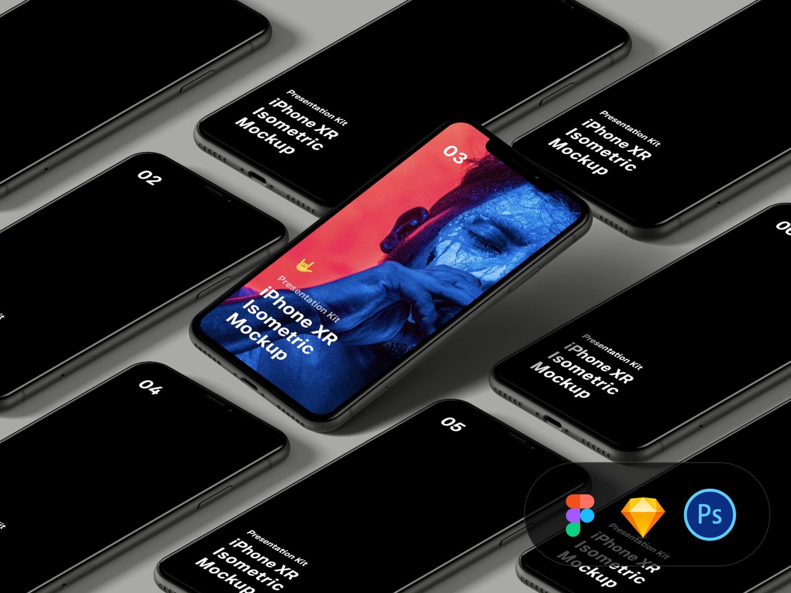 Free Isometric Iphone Xr Mockup Compressor - Iphone X Mockup Free - HD Wallpaper 