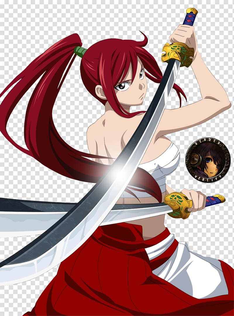 Erza Scarlet Natsu Dragneel Wendy Marvell Fairy Tail - Fairy Tail Erza Katana - HD Wallpaper 