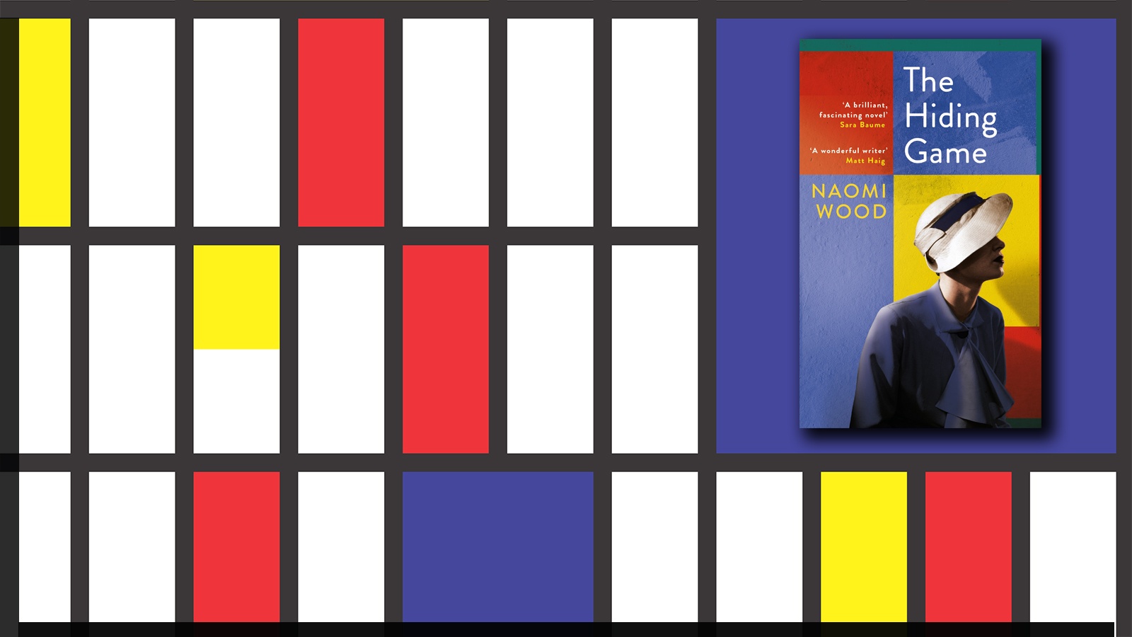 Painting With Black Lines And Primary Colors - HD Wallpaper 