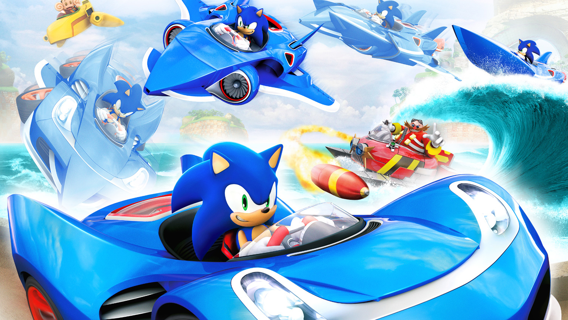 Sonic And All Stars Racing Transformed - HD Wallpaper 
