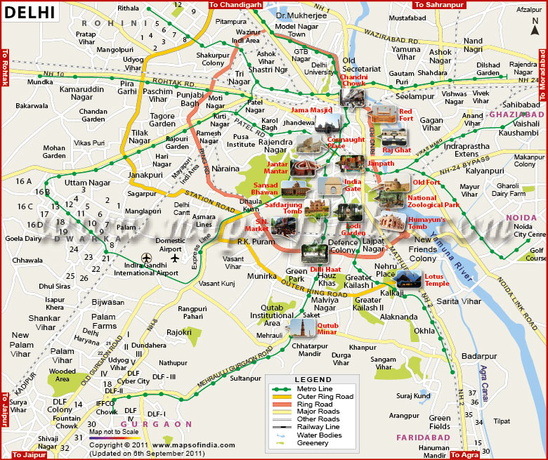 Delhi Photos Map - Ramlila Maidan Delhi Map - HD Wallpaper 