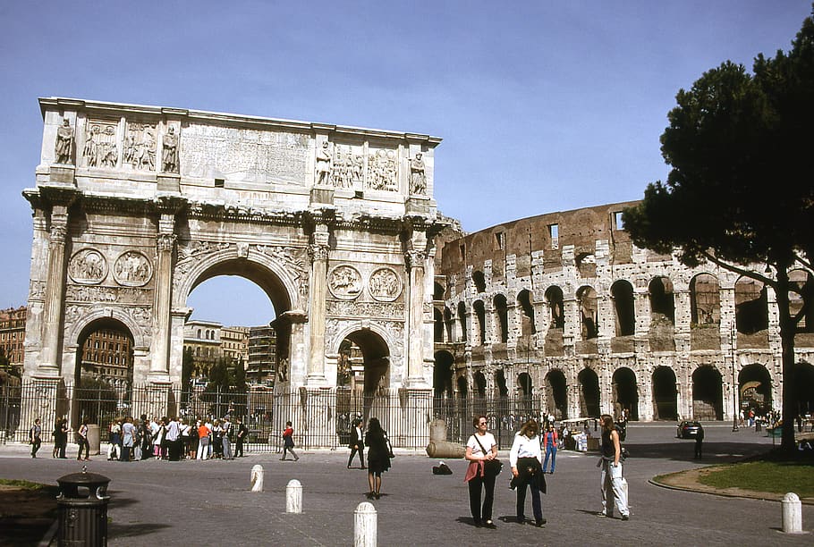 Italy, Metropolitan City Of Rome, Arch, Constantine, - Arch Of Constantine - HD Wallpaper 
