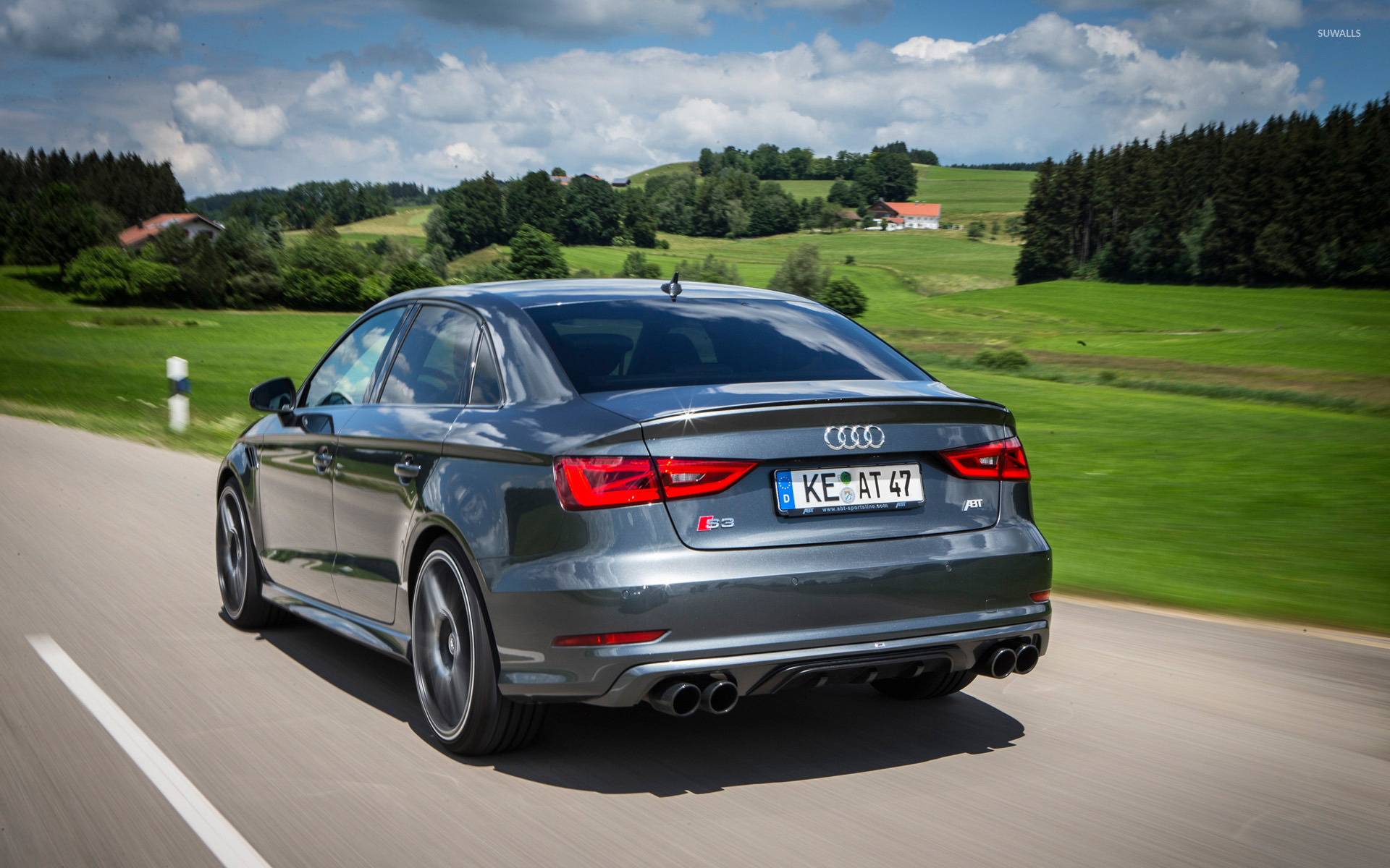 Audi S3 Silver 2016 - HD Wallpaper 