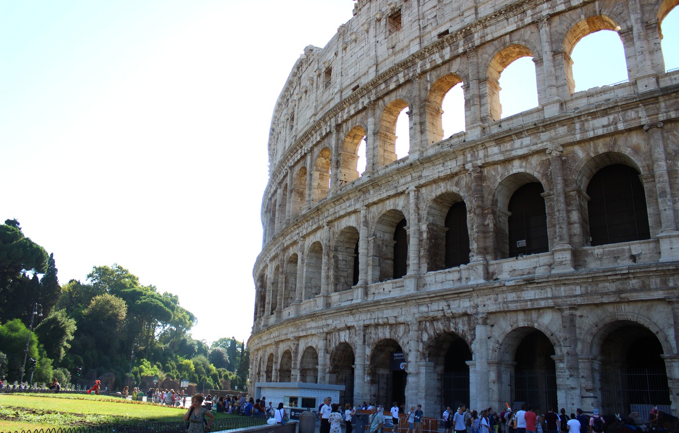 Photo Wallpaper Dream, The Sun, Rome, Colosseum, Italy, - Colosseum - HD Wallpaper 