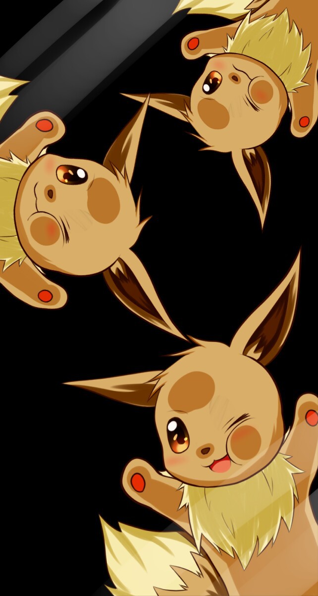 Pokemon, Wallpaper, And Eevee Image - Eevee Phone Background - HD Wallpaper 