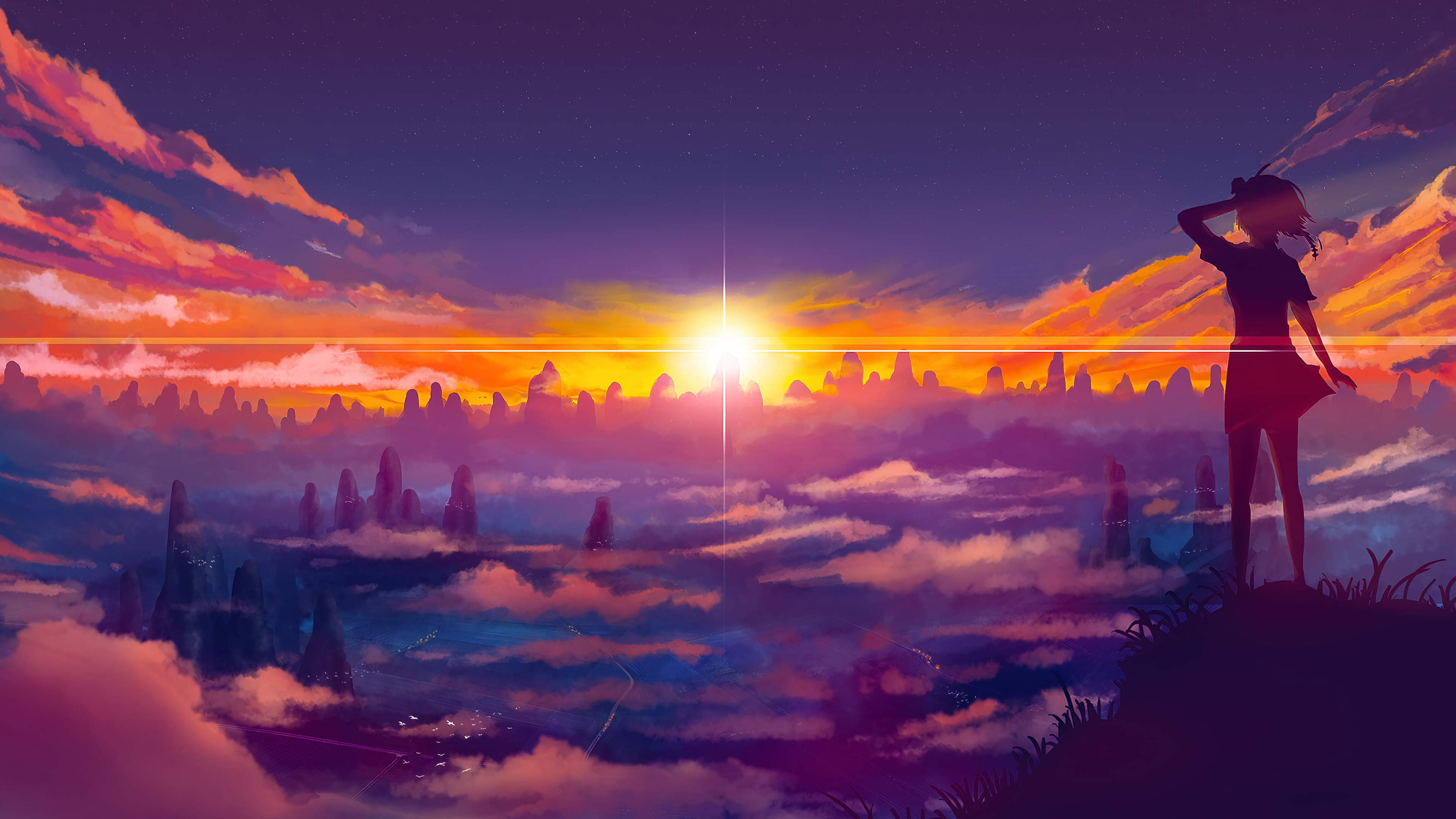 Anime Top Of The World - 3840x2160 Wallpaper Anime Top Of The World - 3840x2160 Wallpaper