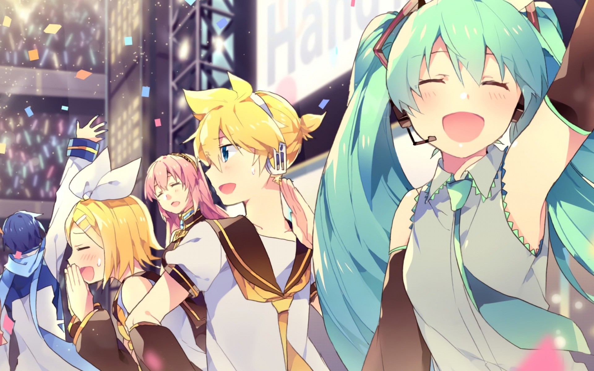 1920x1200, Vocaloid, Japanese Manga, Anime, Megurine - Kagamine Len X Hatsune Miku - HD Wallpaper 