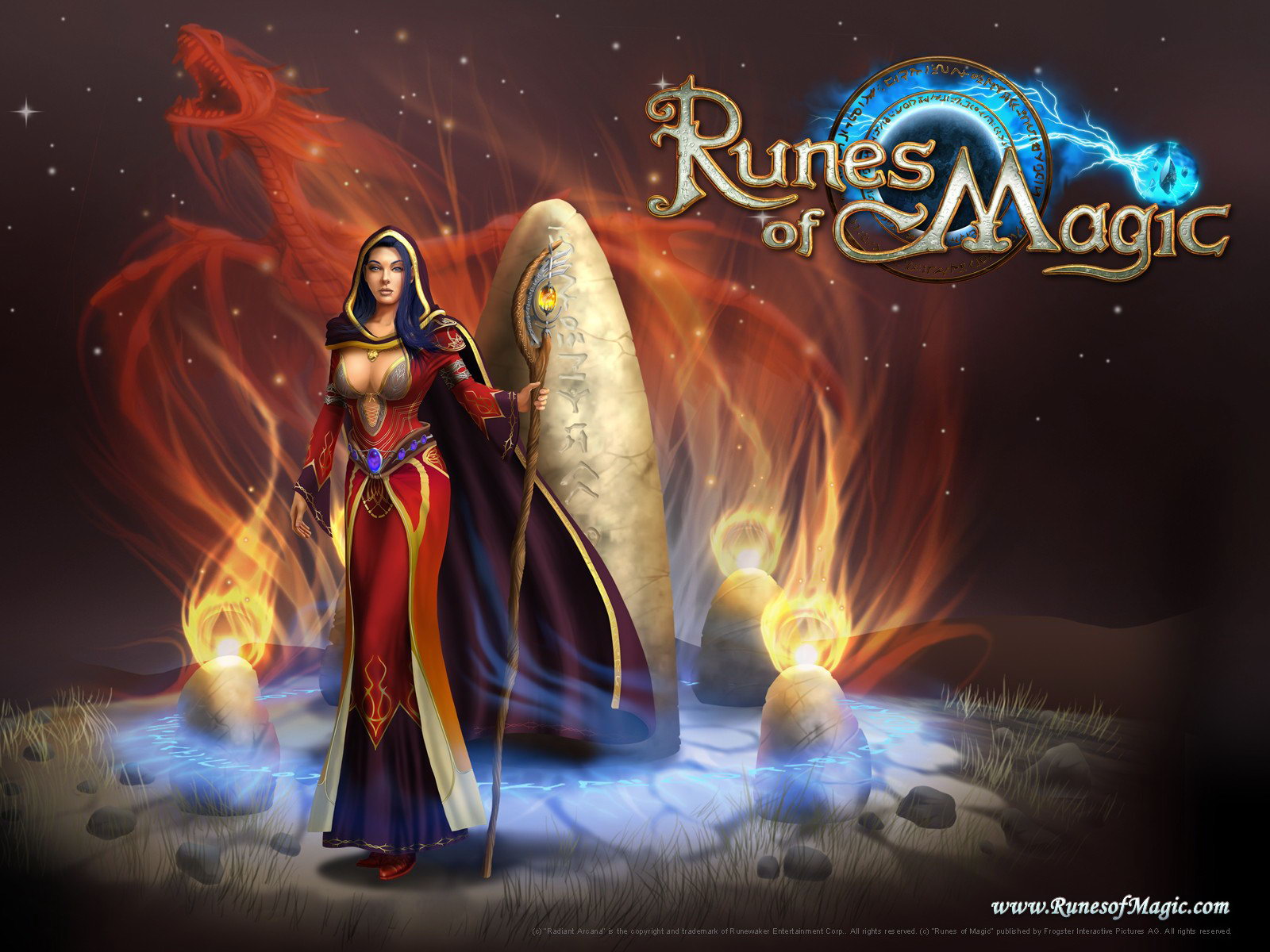 Rune Ritual Standard Wallpaper - Runes Of Magic - HD Wallpaper 