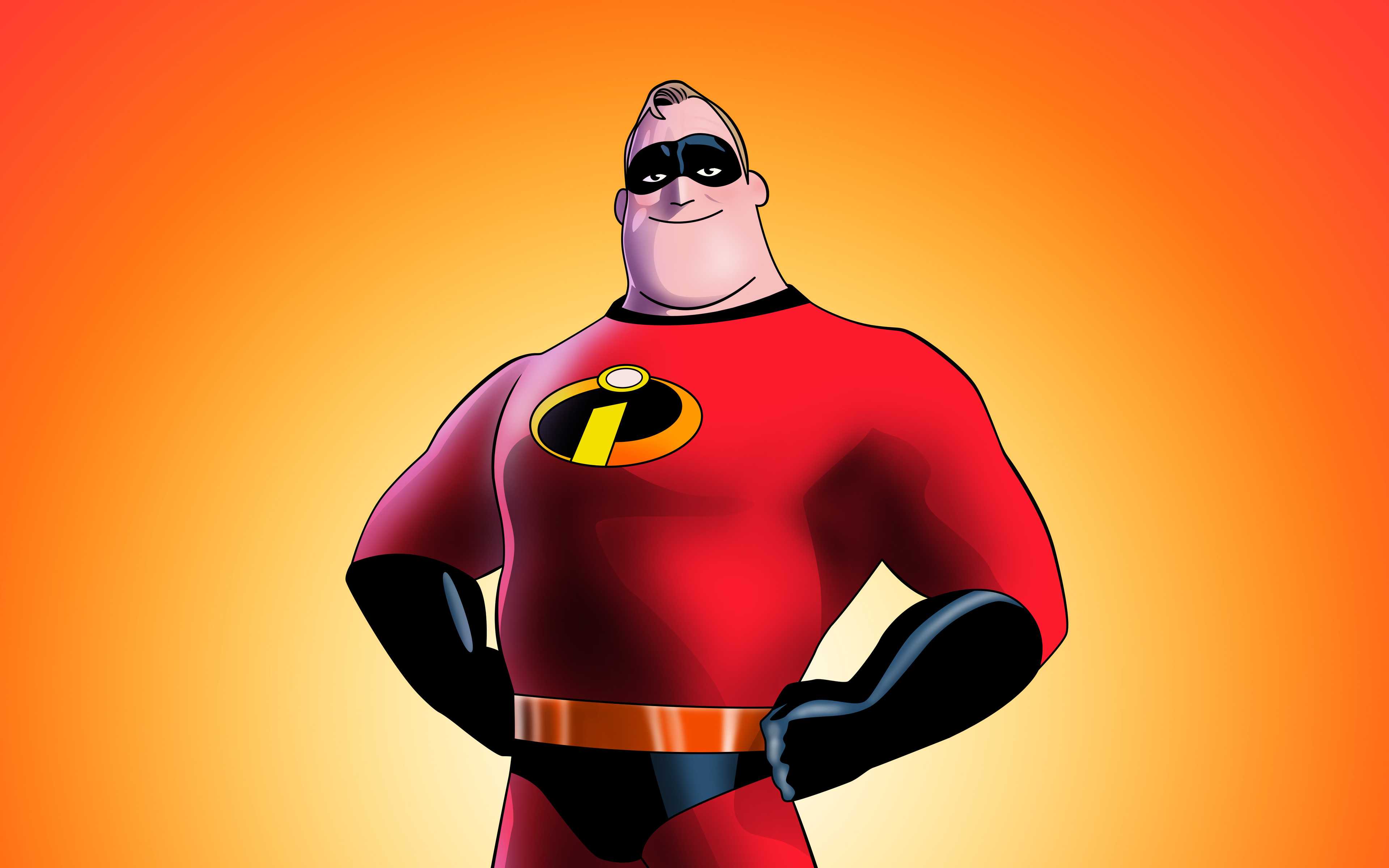 Mr Incredible, Art, 4k, 2018 Movie, The Incredibles - Mr Incredible - HD Wallpaper 