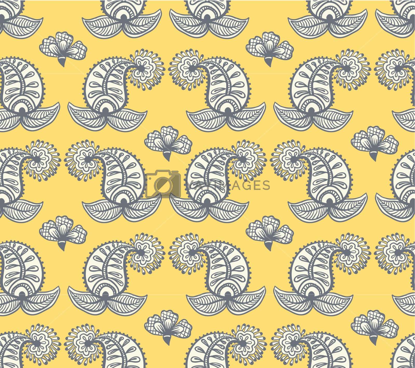 Vector Floral Design Henna Decoration, Pattern, Wallpaper - Illustration - HD Wallpaper 