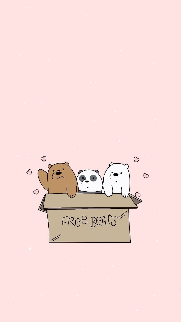 We Bare Bears, Wallpaper, And Panda Image - We Bare Bears Wallpaper Pink - HD Wallpaper 