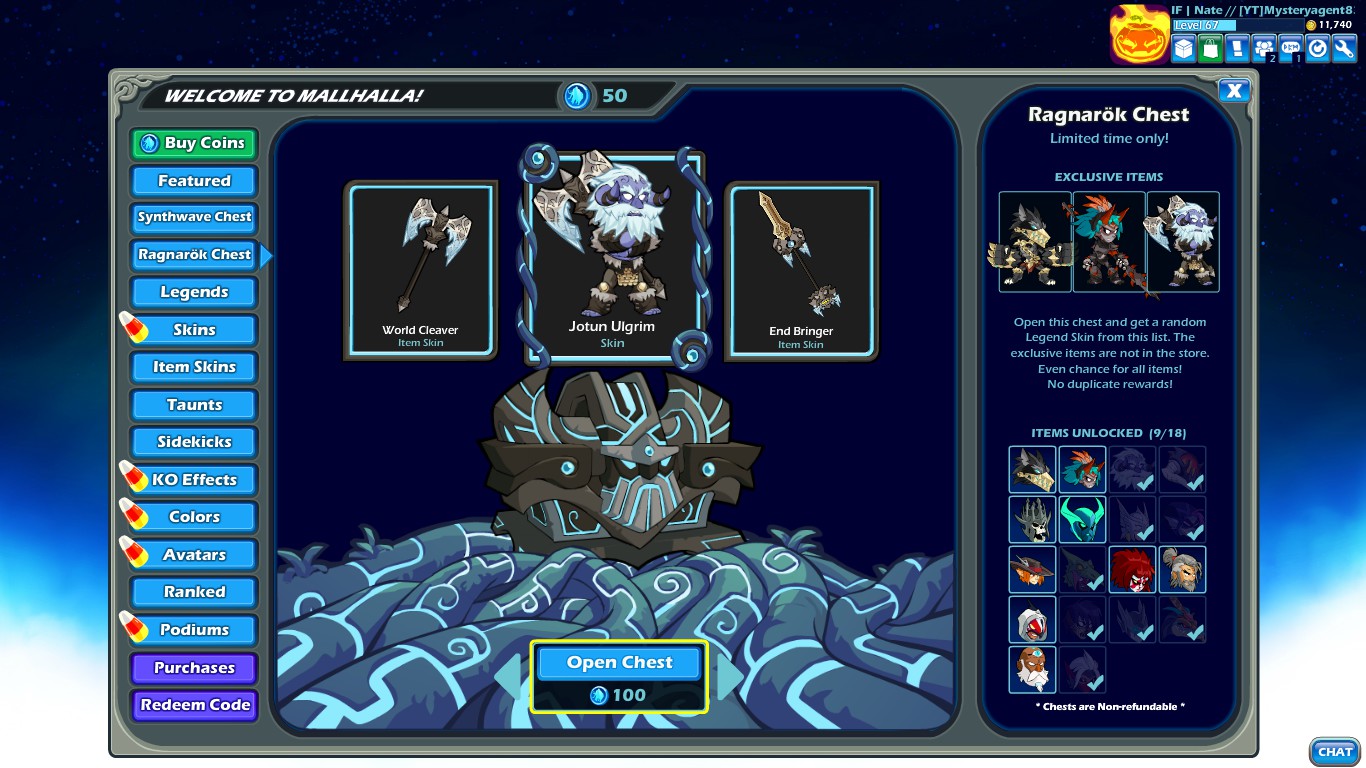 Download Brawlhalla All Chest Exclusive Skins Teahub.io
