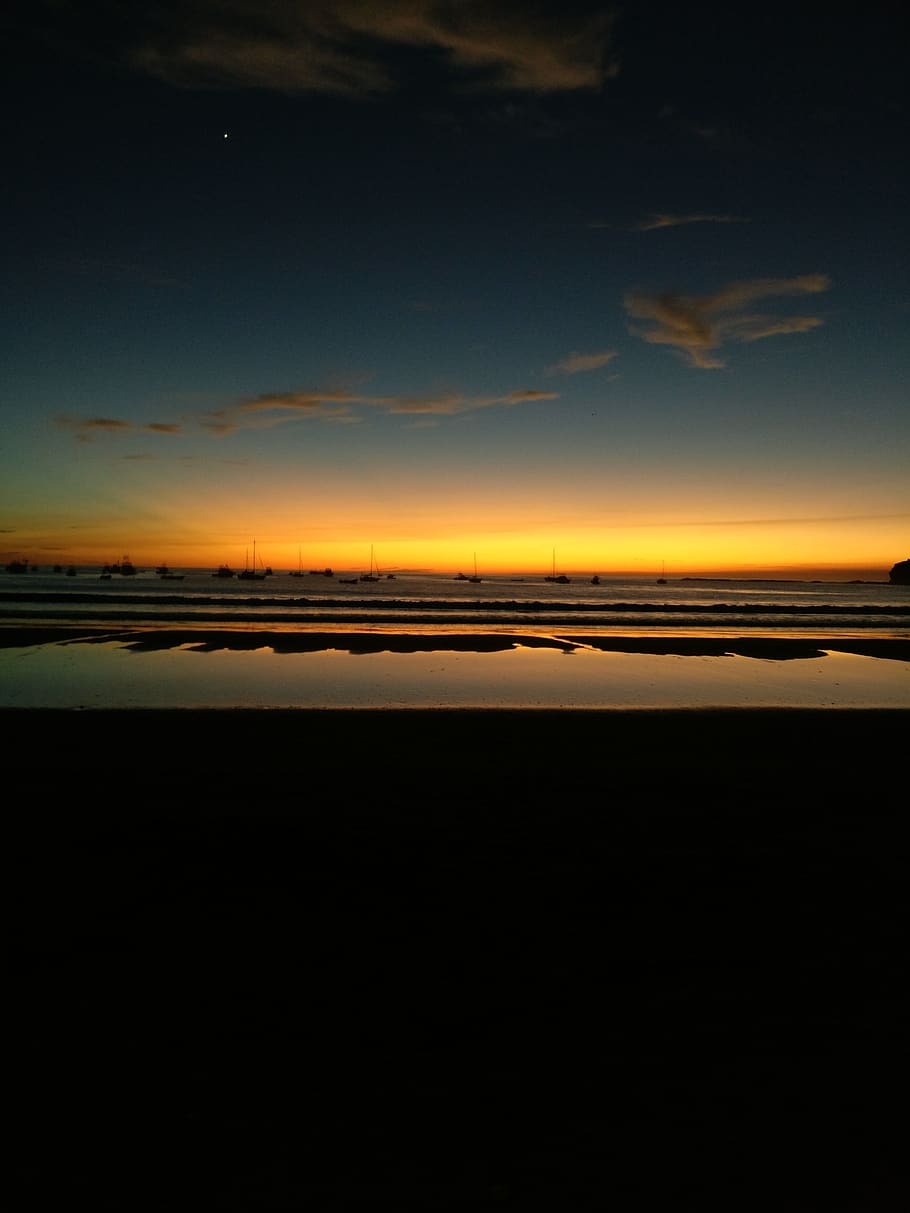 Nicaragua, San Juan Del Sur, Sky, Water, Scenics - Sunset - HD Wallpaper 