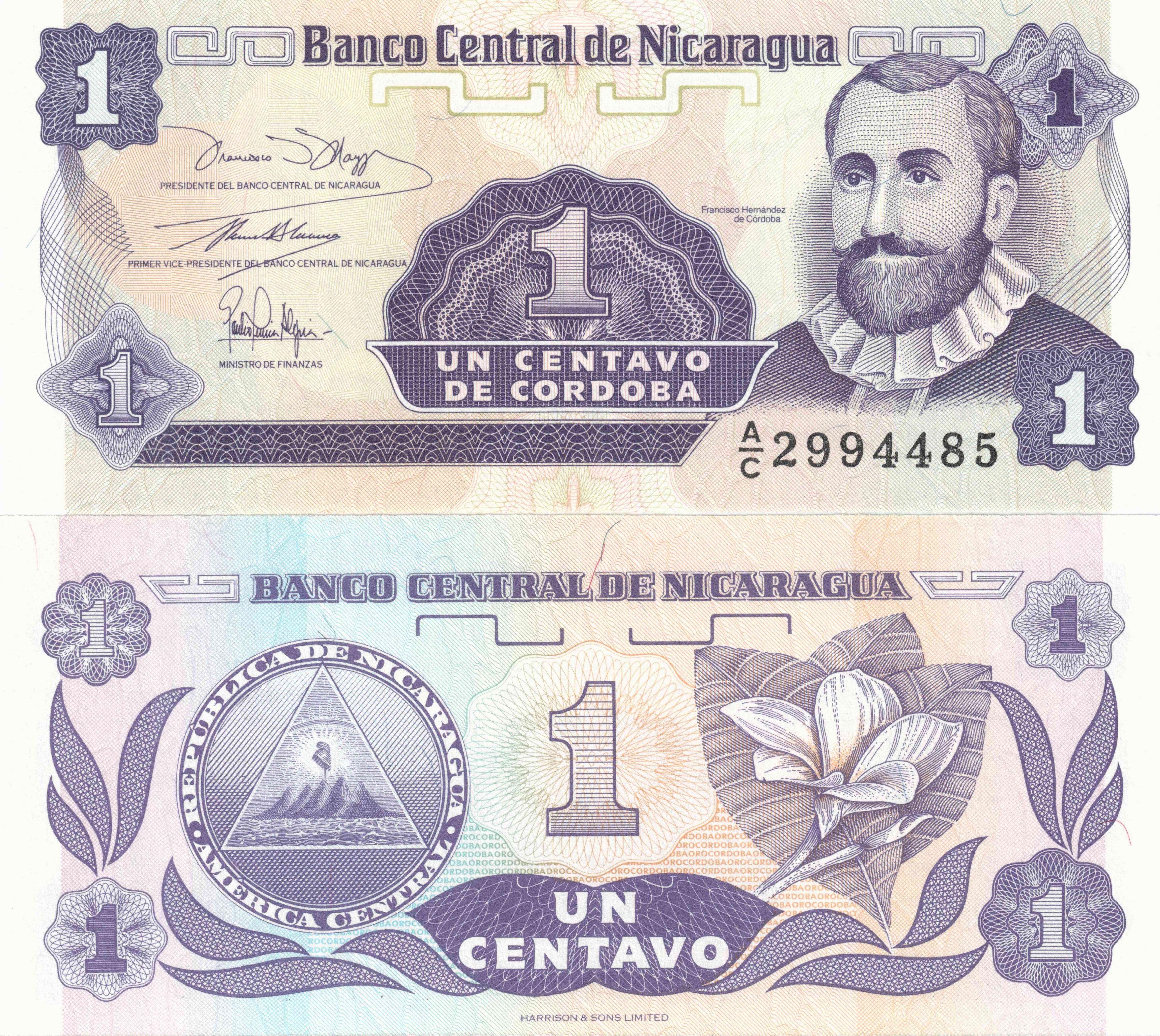 Nicaragua 1 Centavo De Cordoba - HD Wallpaper 