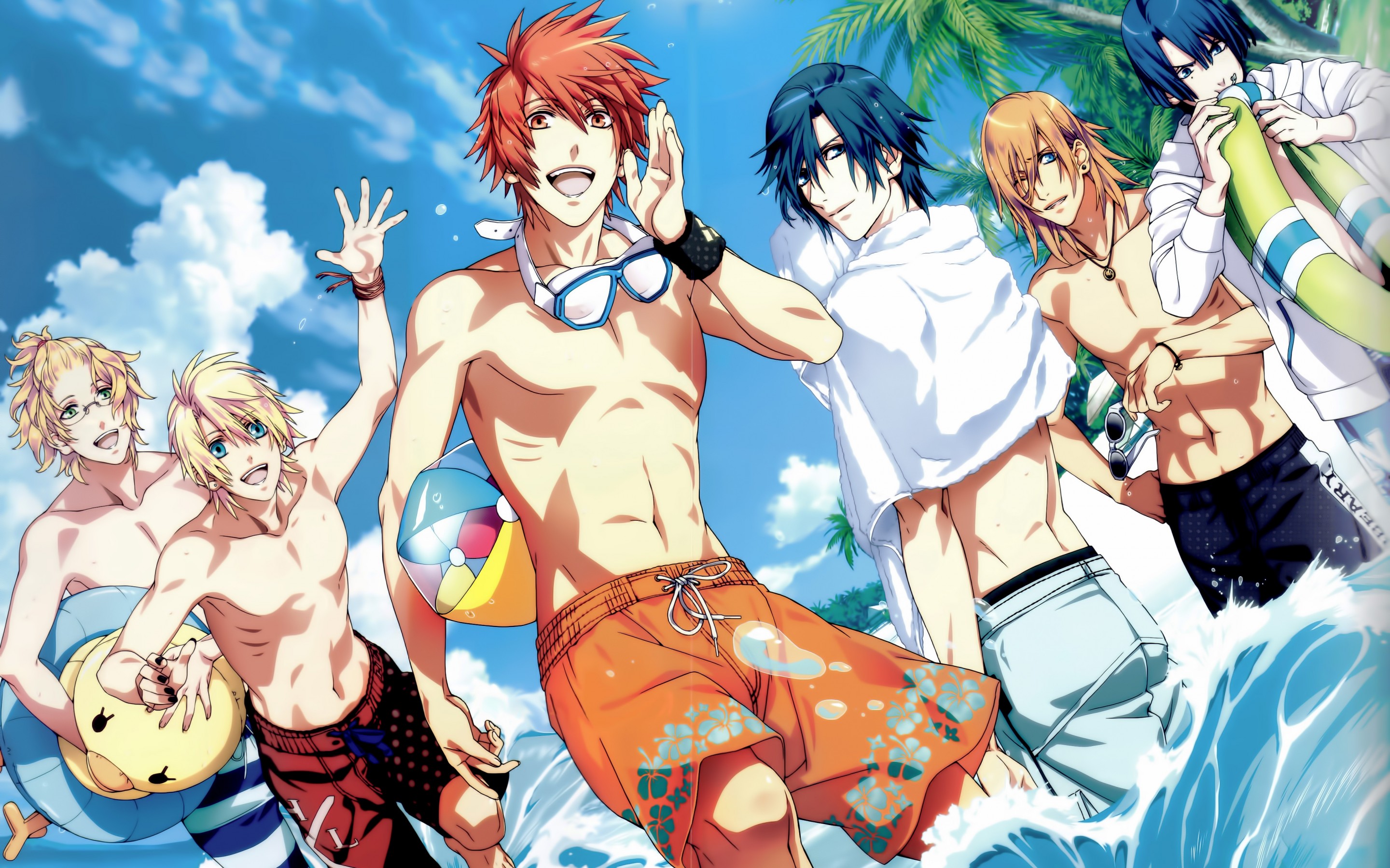 Wallpaper Of Uta No Prince-sama, Парни, Пляж Background - Uta No Prince Sama Ren - HD Wallpaper 
