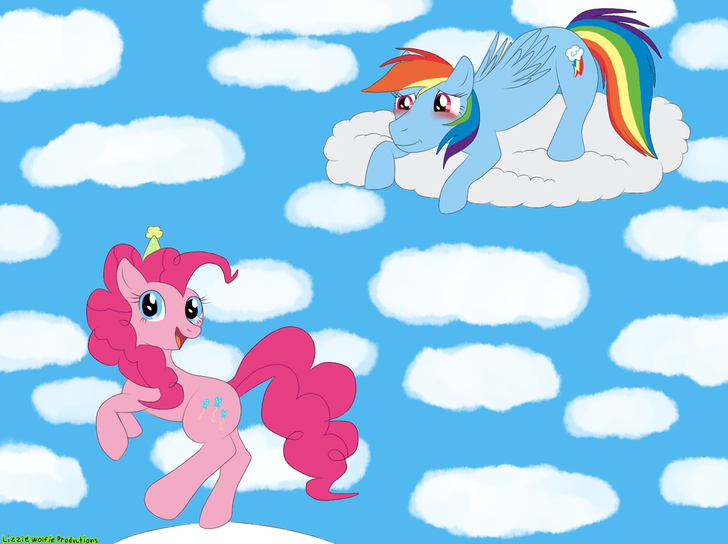Free To Use Rainbow Dash/pinkie Pie Wallpaper - Cartoon - HD Wallpaper 
