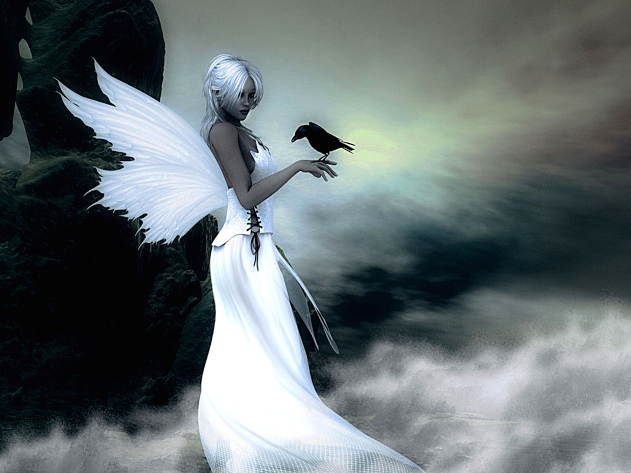 Data Src Best Angels Pictures Wallpaper Iphone - Mystical Angels - HD Wallpaper 