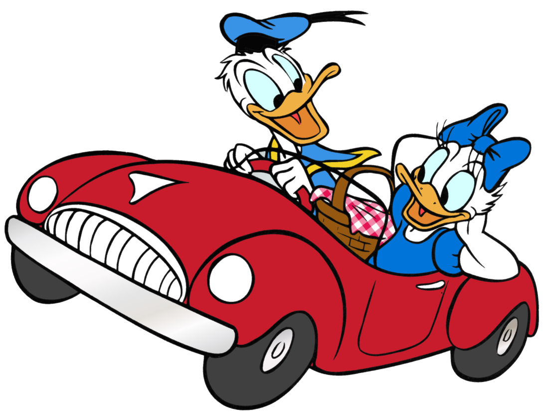 Animated Car Hd Background Wallpaper 22 Hd Wallpapers - Donald And Daisy Duck Car - HD Wallpaper 