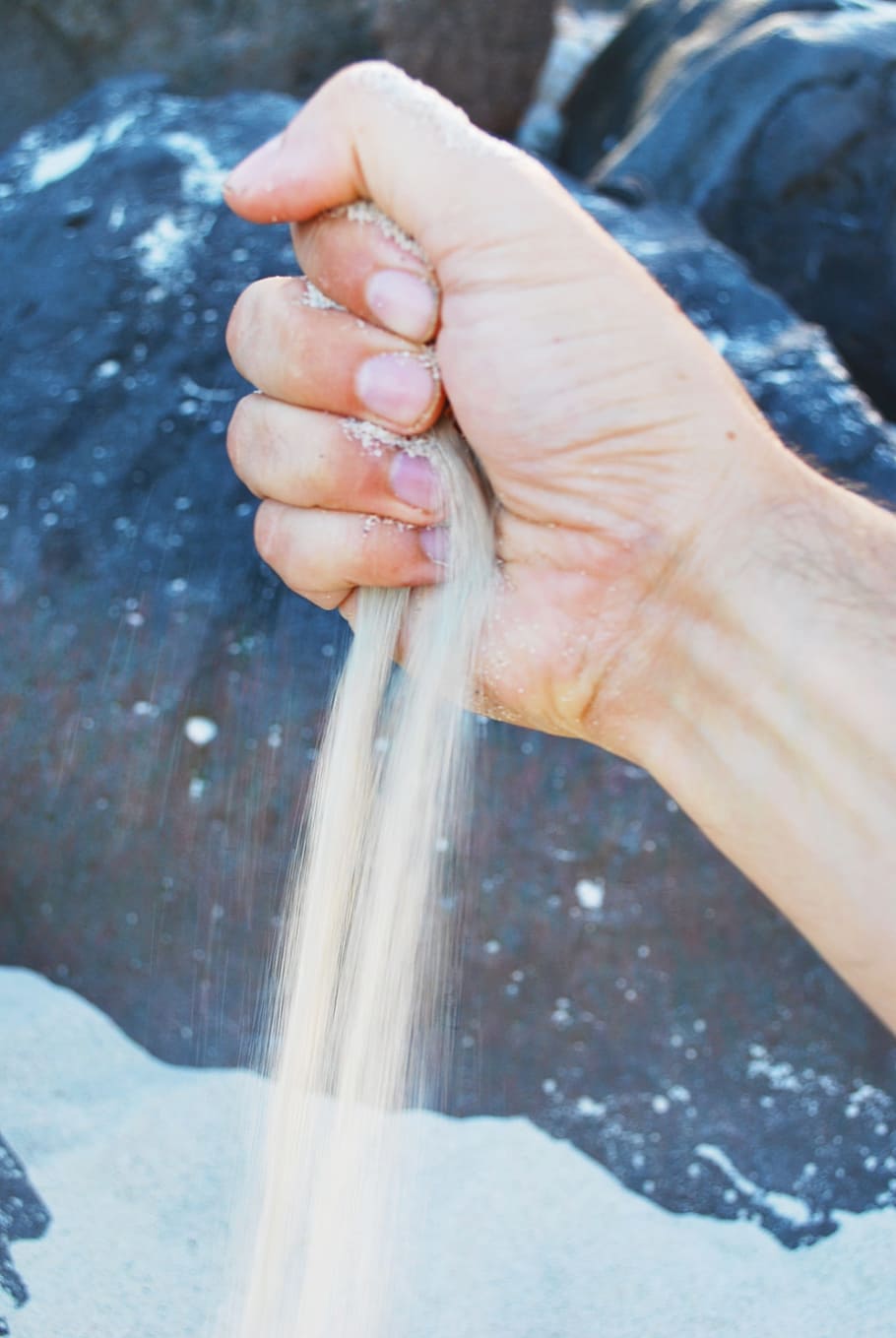 Sand, Falling, Hand, Timeless, Running Off, Beach, - Sand Falling Off Hand - HD Wallpaper 