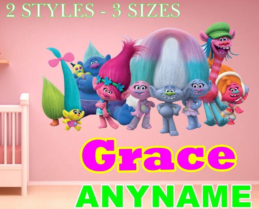 Troll Wall Decor Thailand South Africa America Trolls - Trolls 1st Birthday Backdrop - HD Wallpaper 