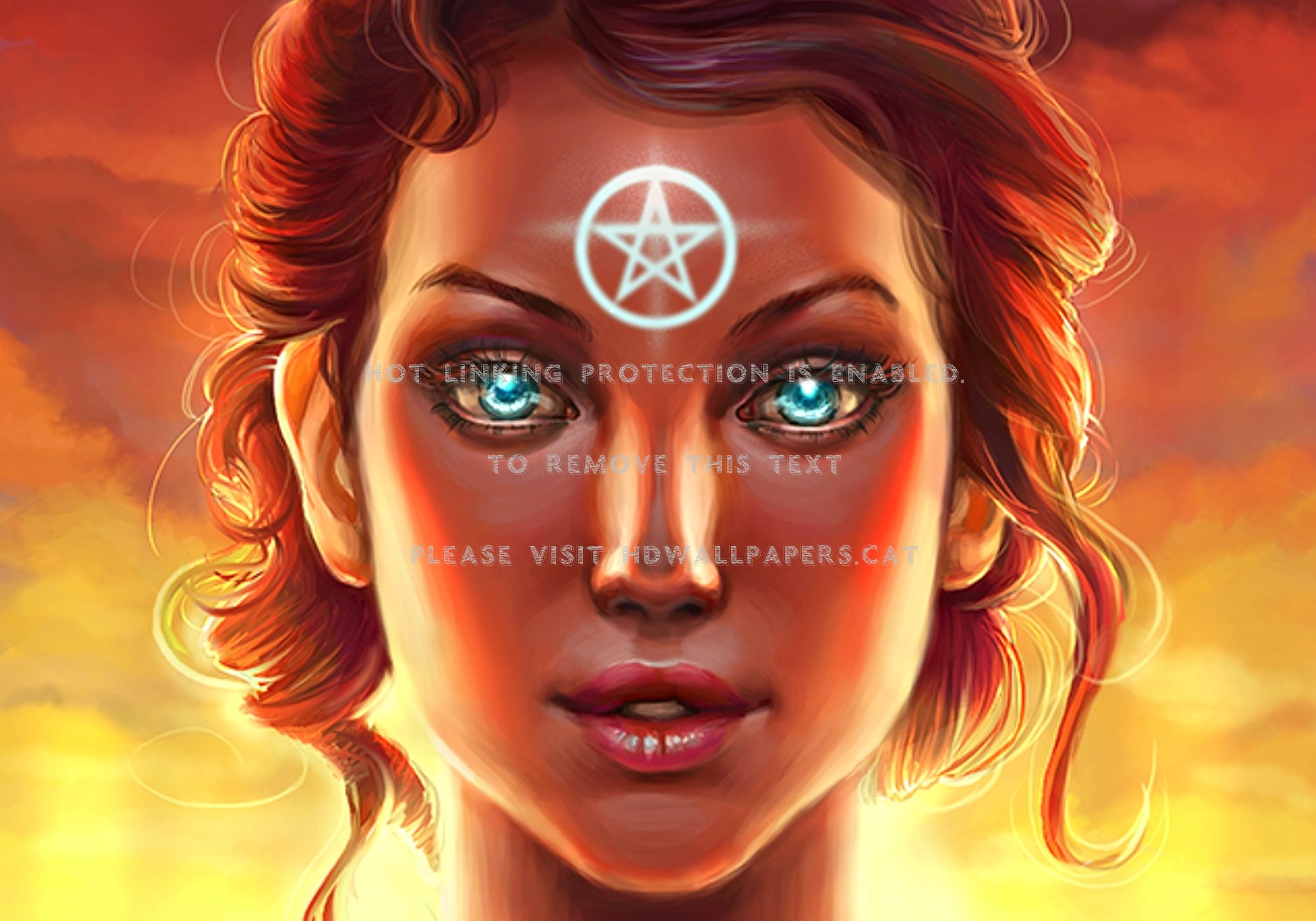 Triss Merigold Sorceress Face Game Redhead - Baldurs Gate Portraits Triss - HD Wallpaper 