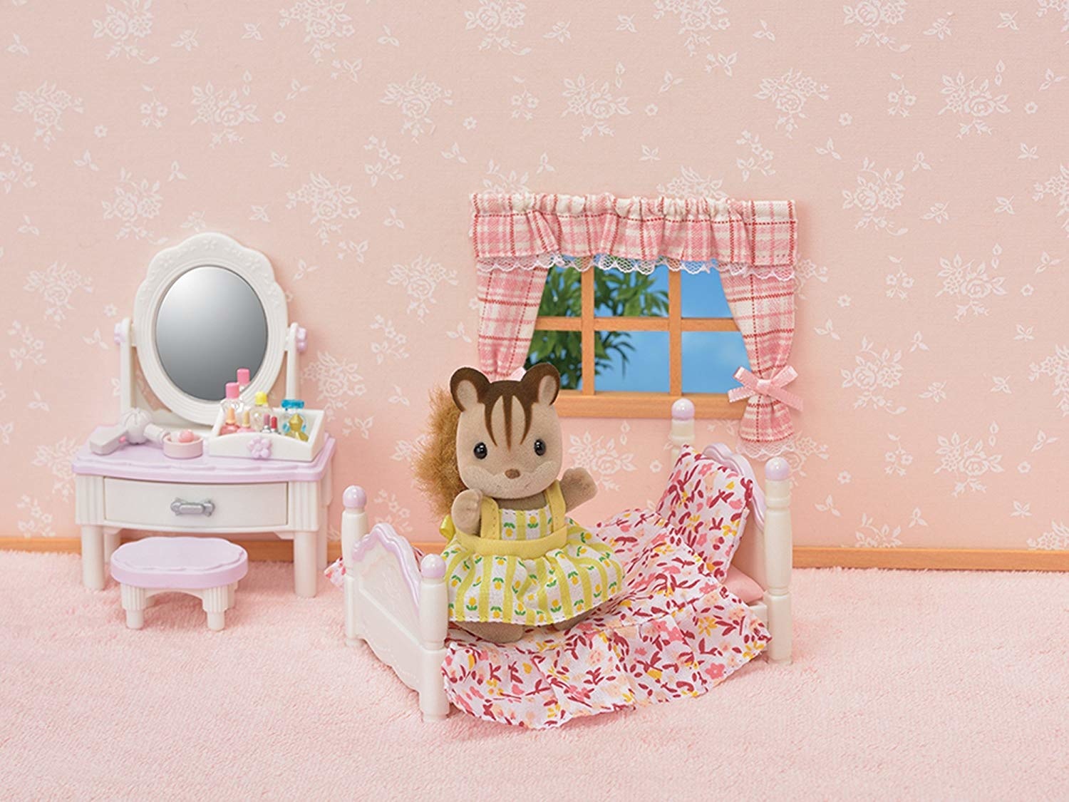 Calico Critters Bedroom & Vanity Set Calico Critters - Sylvanian Families Bedroom And Vanity Set - HD Wallpaper 