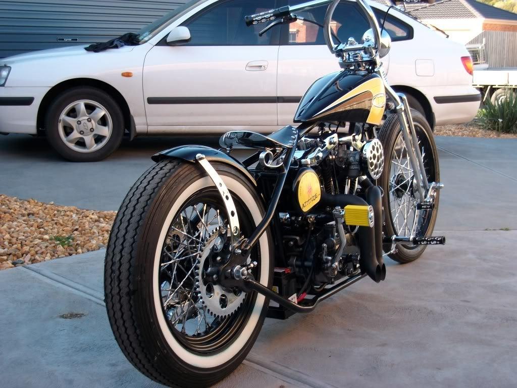 Old School Bobber Paint Widescreen Wallpaper - Motorcycle Old School Bobbers - HD Wallpaper 