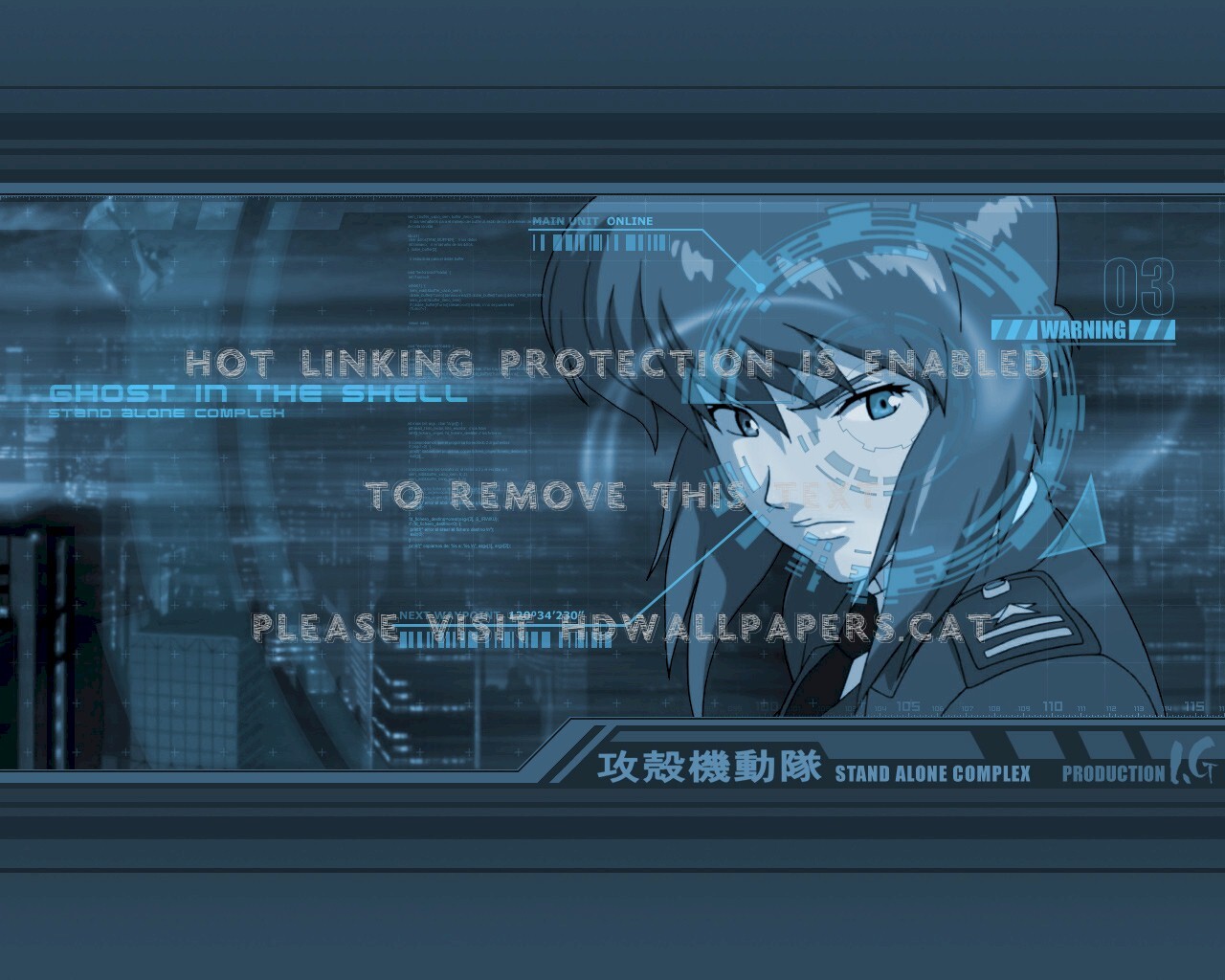Motoko Kusanagi Anime Girl Stand Alone In - Ghost In The Shell Stand - HD Wallpaper 
