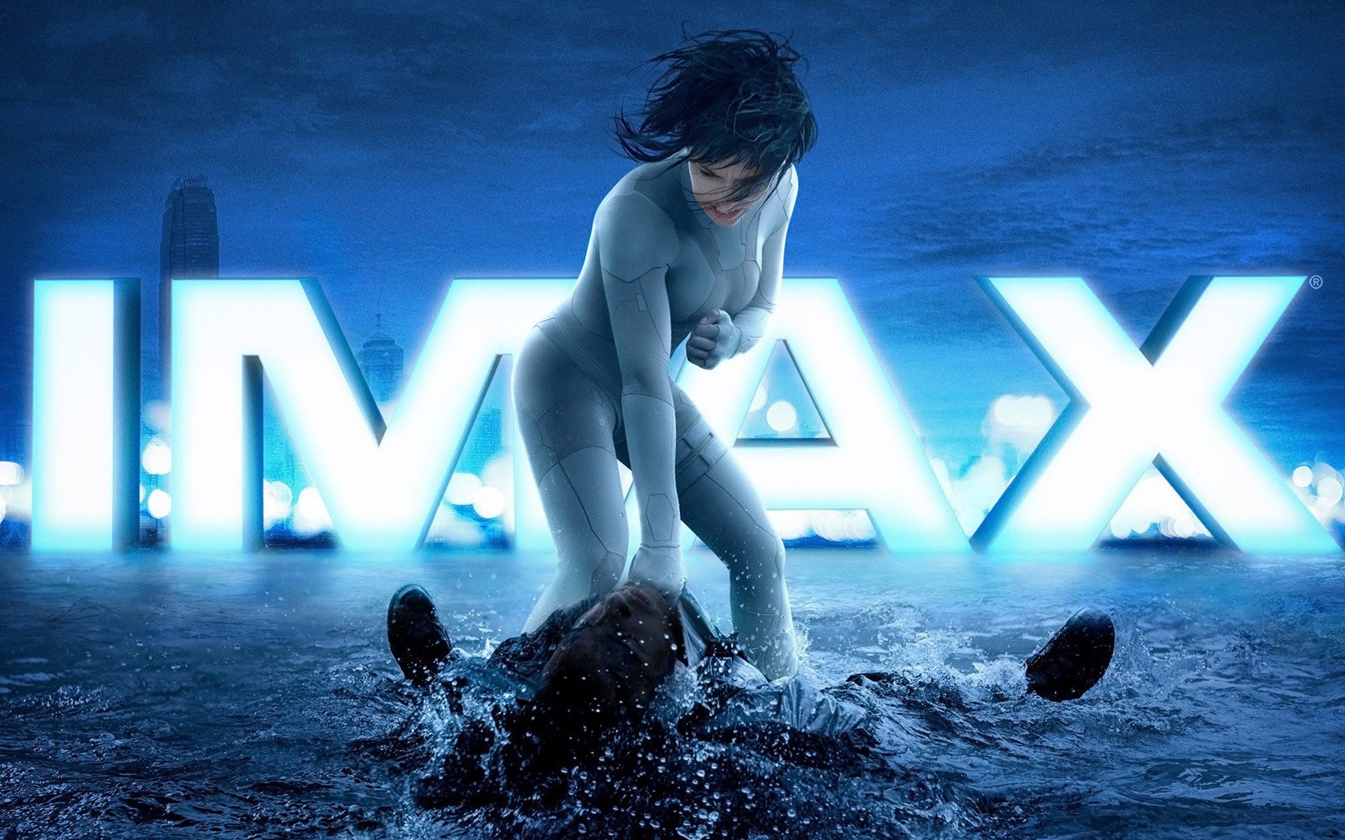 Wallpaper Scarlett Johansson, Ghost In The Shell - Ghost In The Shell Imax - HD Wallpaper 
