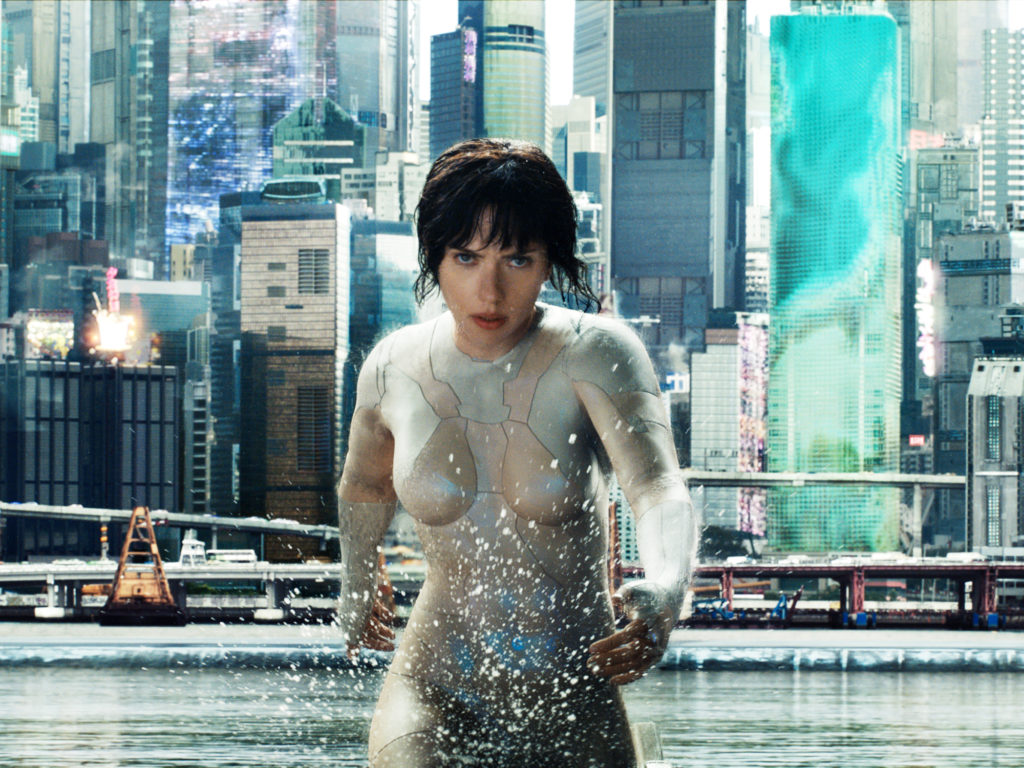 Scarlett Johansson Hot In Ghost In The Shell - HD Wallpaper 