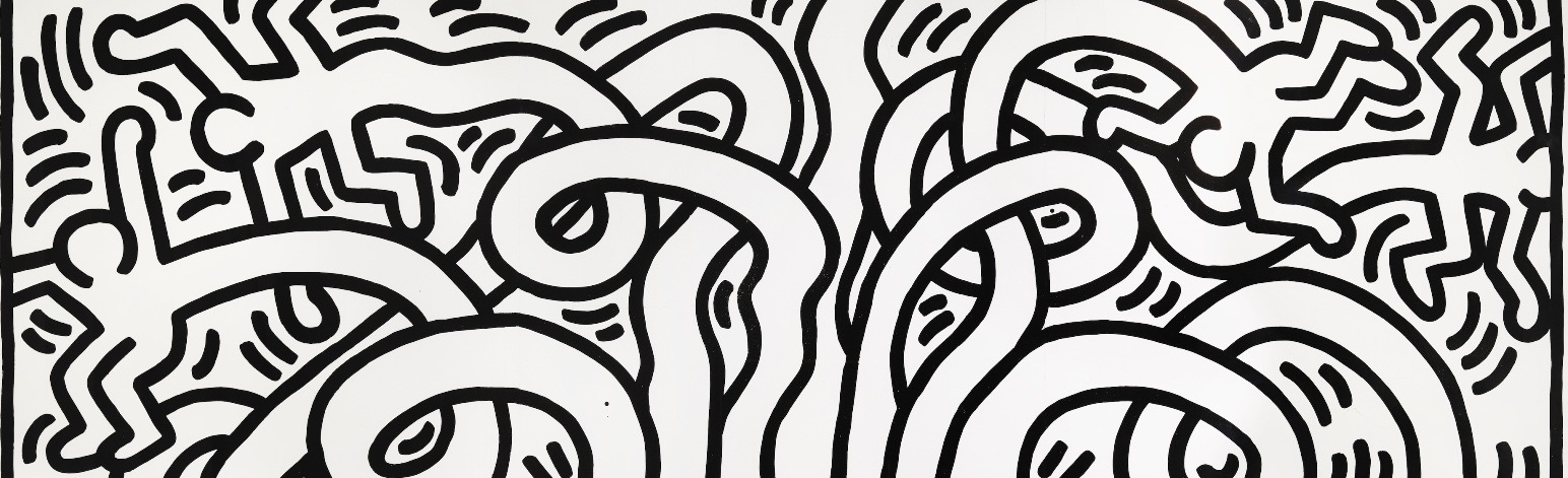 Keith Haring Originals - Keith Haring Black And White Poster - HD Wallpaper 