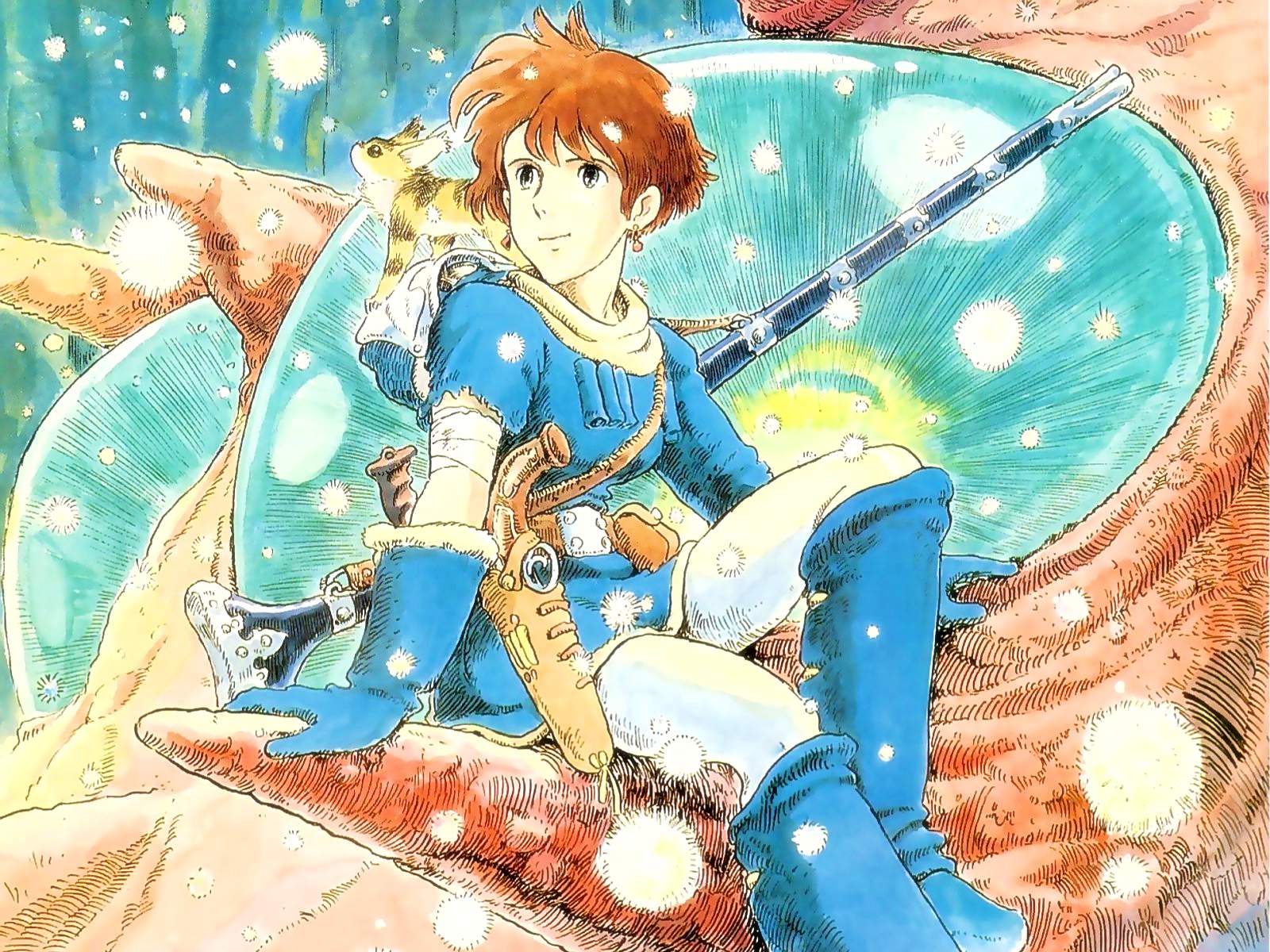 Nausicaa And The Valley Of The Wind Anime - HD Wallpaper 