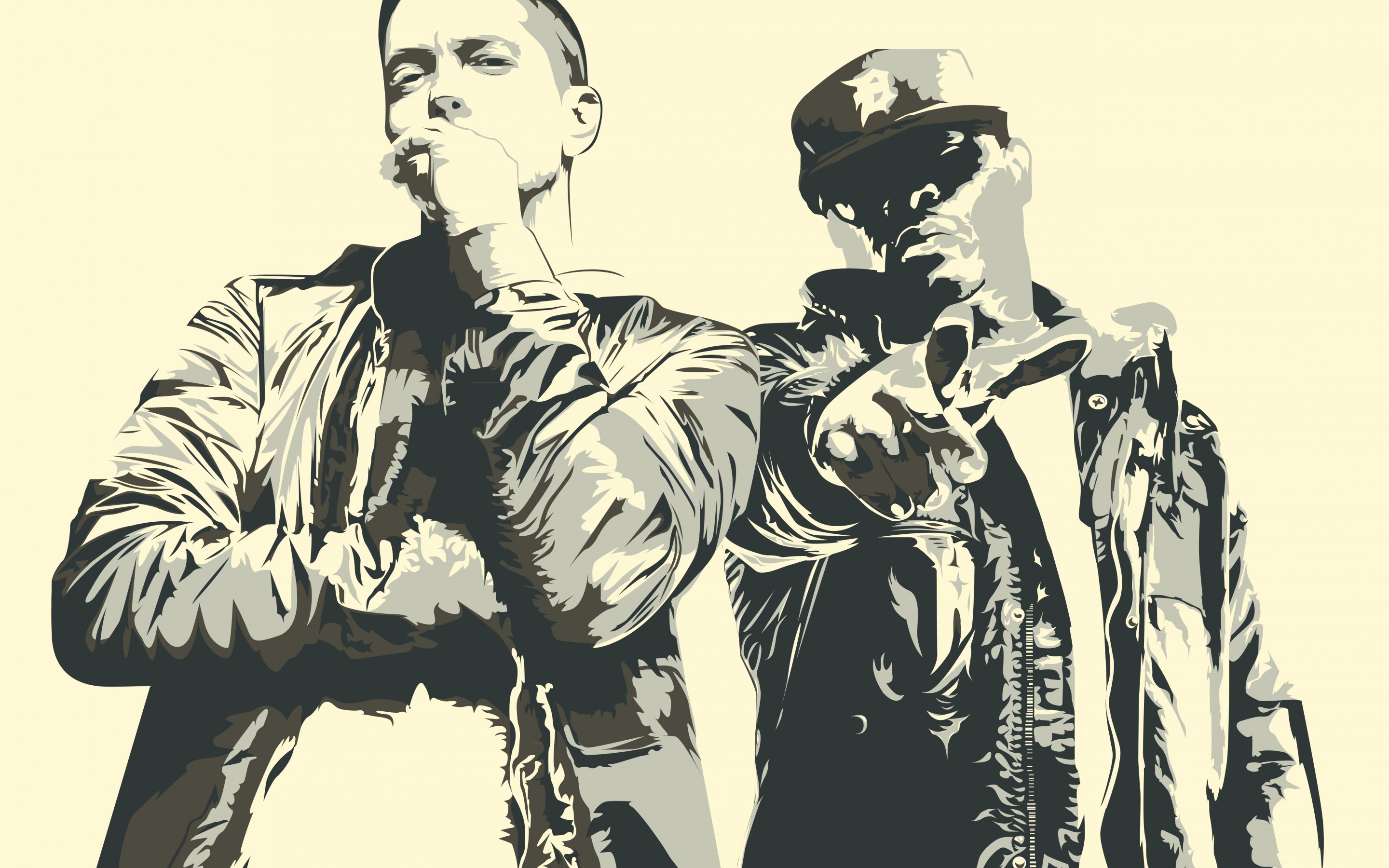 Wallpaper Of Bad Meets Evil, Eminem, Royce Da 5 - Royce Da 5 9 - HD Wallpaper 