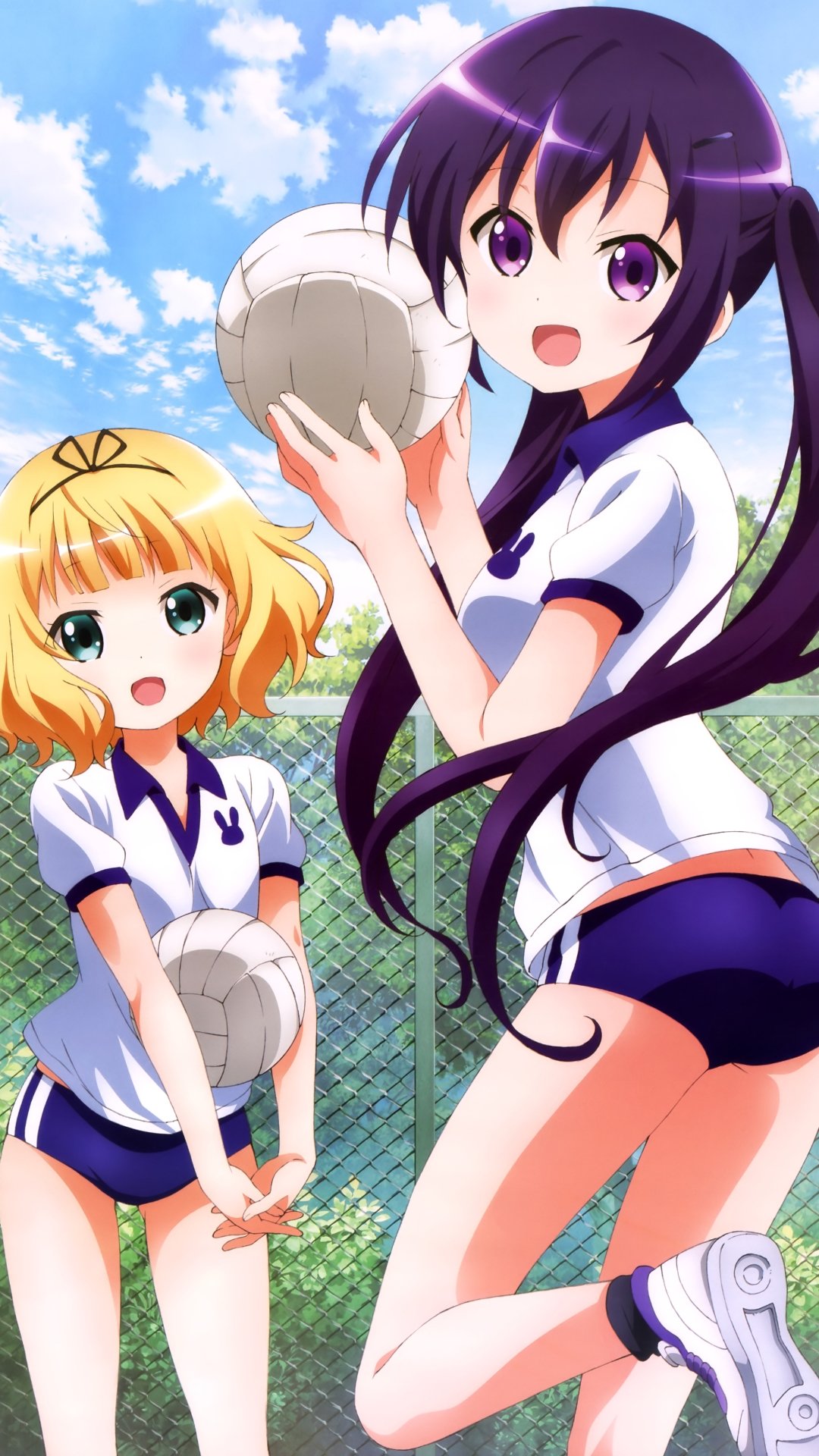 Gochumon Wa Usagi Desu Ka Sharo Kirima Rize Tedeza - HD Wallpaper 