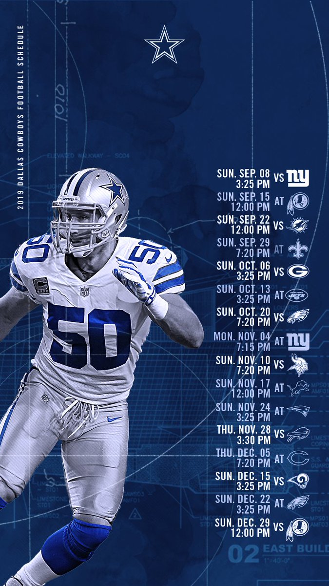 Dallas Cowboys Schedule 2019 - HD Wallpaper 