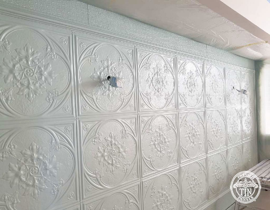 Pressed Tin Panels Iris Feature Wall - Ceiling - HD Wallpaper 