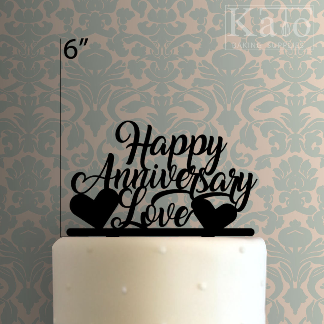 Happy Anniversary Love Cake Topper - Happy Birthday Topper Shark - HD Wallpaper 