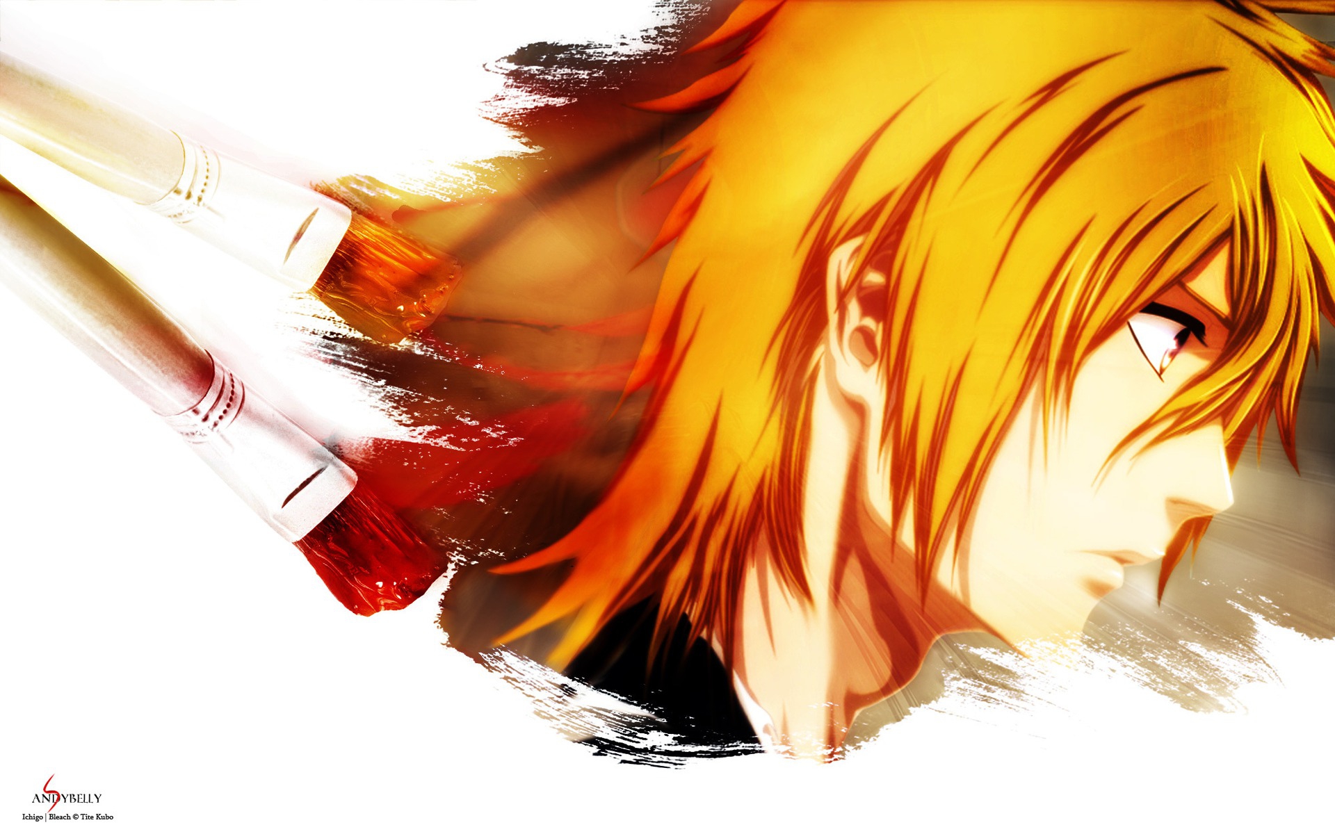 Ichigo Kurosaki Long Hair - HD Wallpaper 